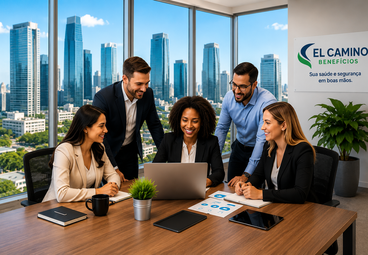 Equipe profissional em escritório